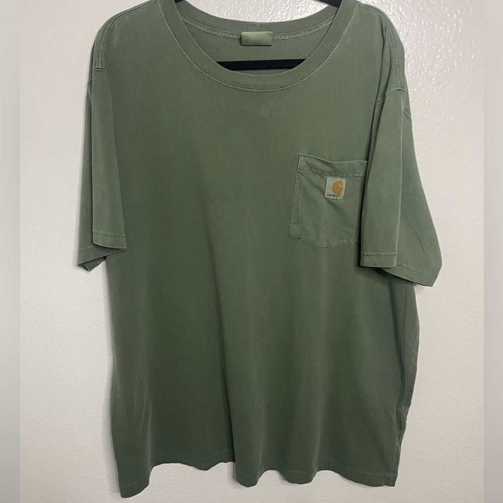 Carhartt Relax Fit Tee Short Sleeve Mens Pocket T-Shirt 2XL Green